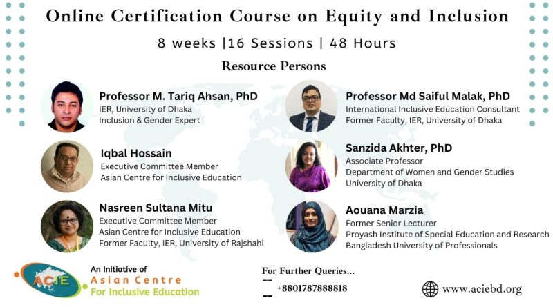 Online Certification Training Program on Equity and Inclusion
